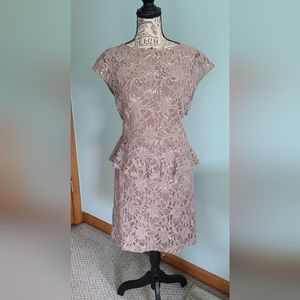 Lace Taupe Dress